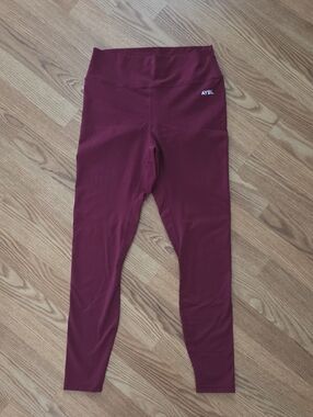 AYBL Burgundy High-Waist Leggings